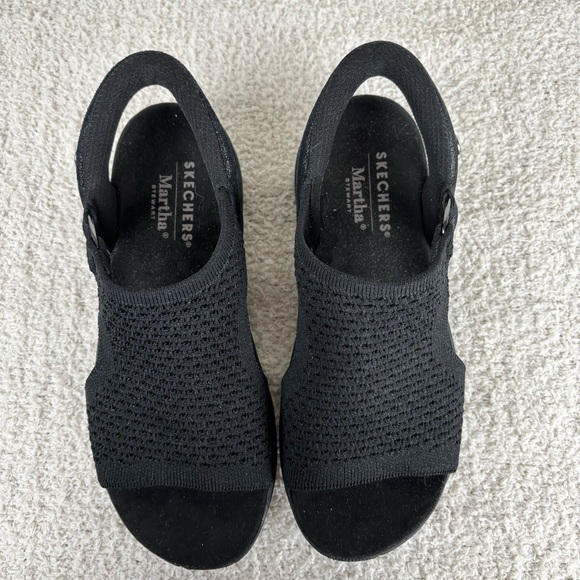 Skechers Martha Stewart's Sandal 8.5 Black Star Dust Arch Fit 2.0 Slip In Casual - Picture 10 of 16